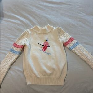 Janie & Jack Girls SKI Sweater Excellent size 7